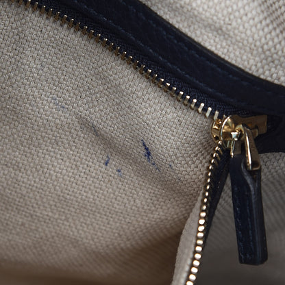 Gucci Pebbled Calfskin Medium Soho Shoulder Bag Blue 10 of 11