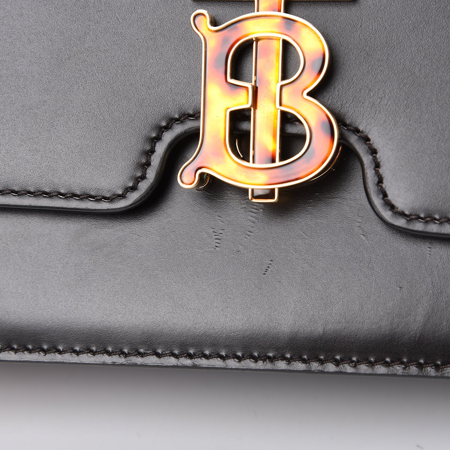 Burberry Calfskin Medium TB Bag Coffee 13 of 18