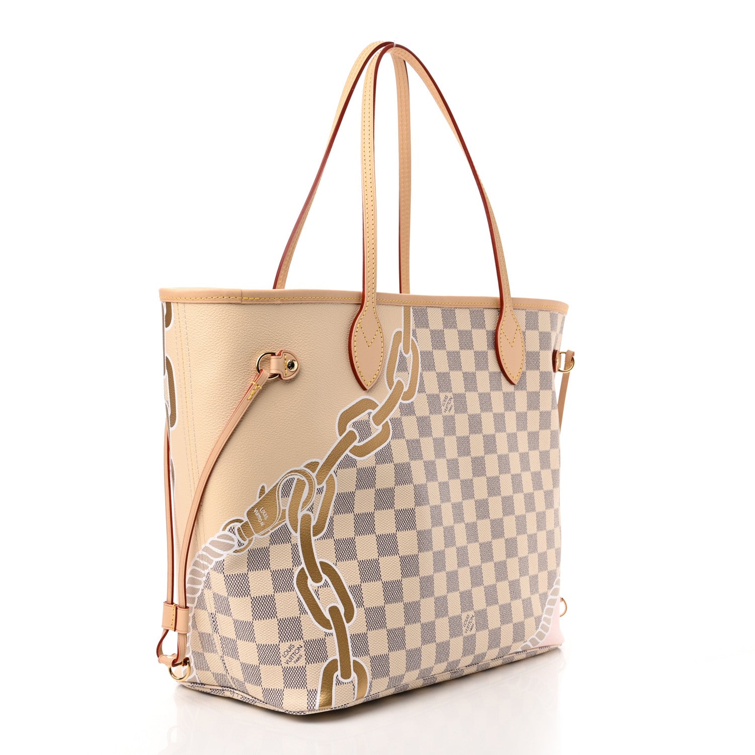 Louis Vuitton Damier Azur Nautical Neverfull MM 3 of 9
