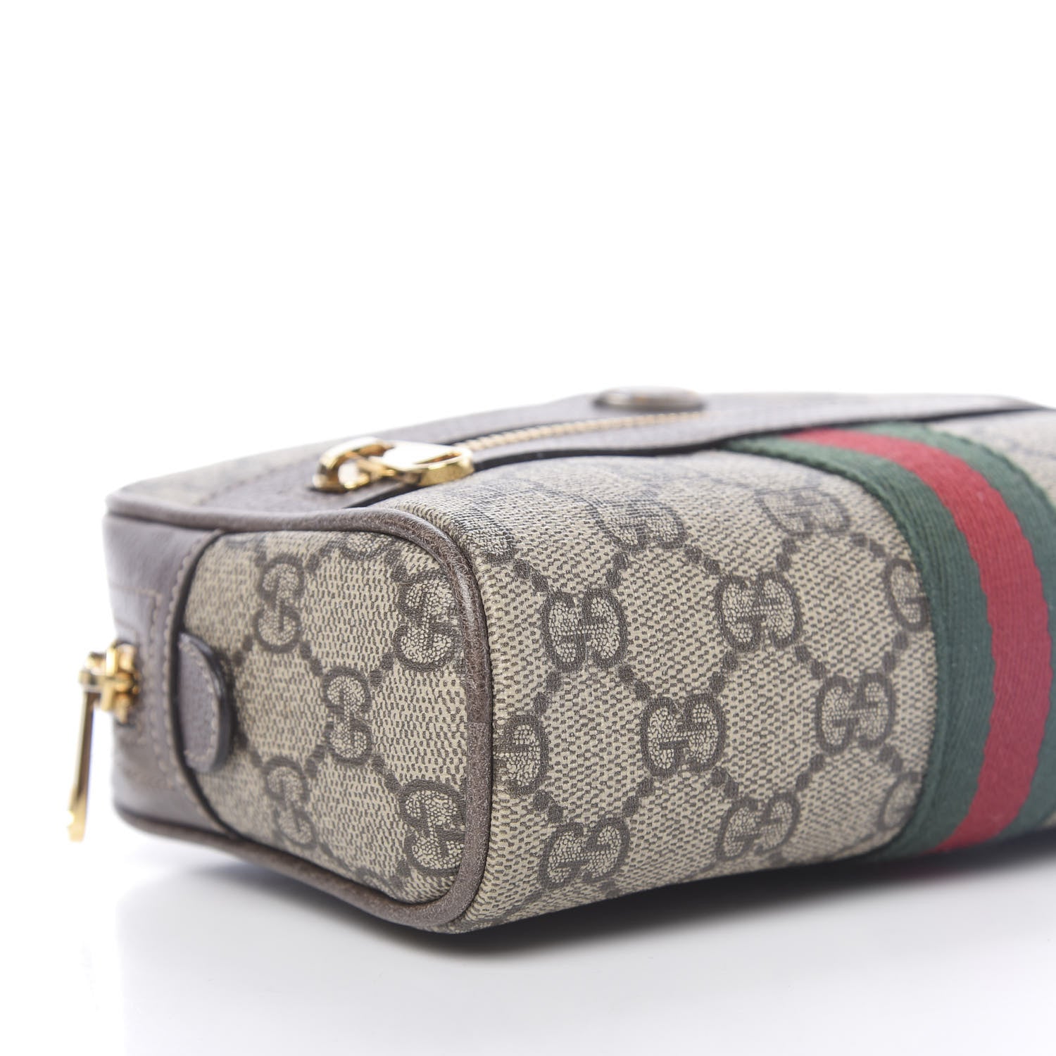 Gucci GG Supreme Monogram Web Small Ophidia Belt Bag 95 38 Dark Brown 8 of 11