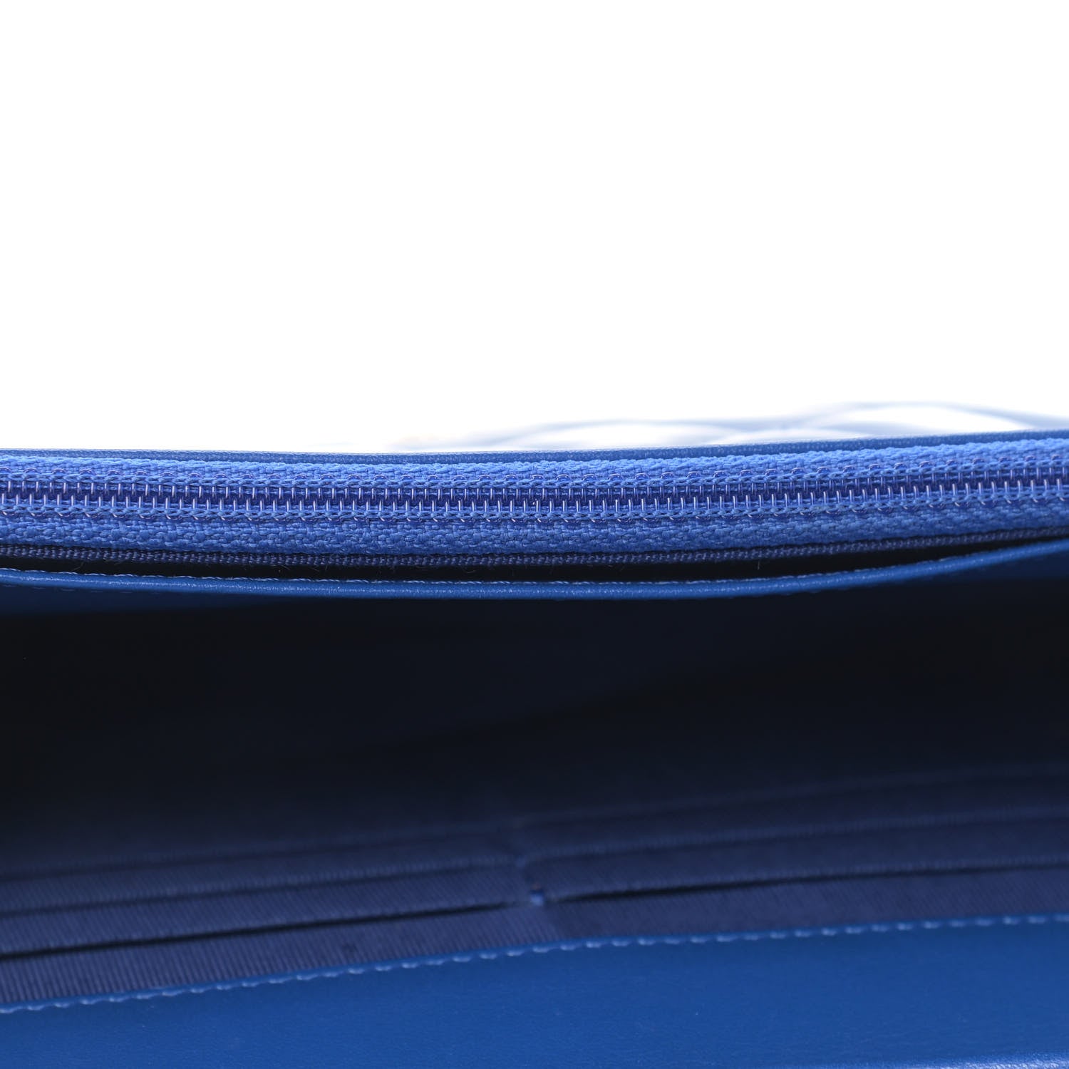 Chanel Patent Quilted Wallet On Chain WOC Dark Blue 11 of 17