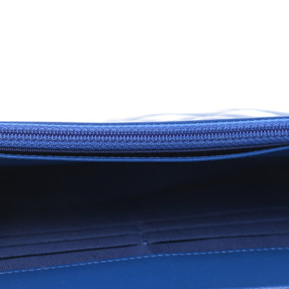 Chanel Patent Quilted Wallet On Chain WOC Dark Blue 11 of 17