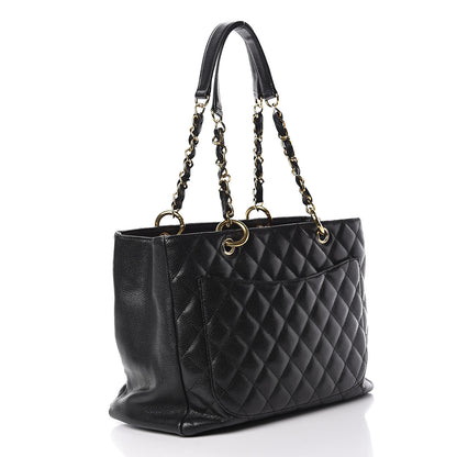 Chanel Caviar Quilted Grand Shopping Tote GST Black 3 of 15