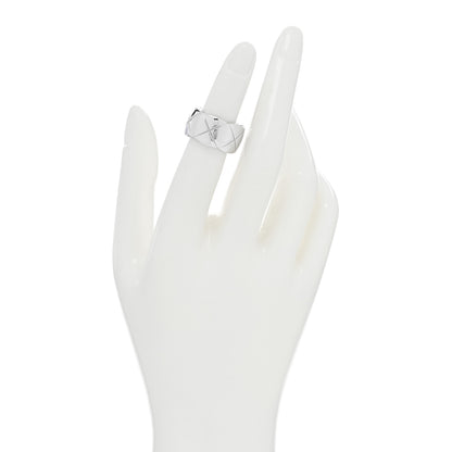 Chanel 18K White Gold Large Coco Crush Ring 48 4.5 2 of 4