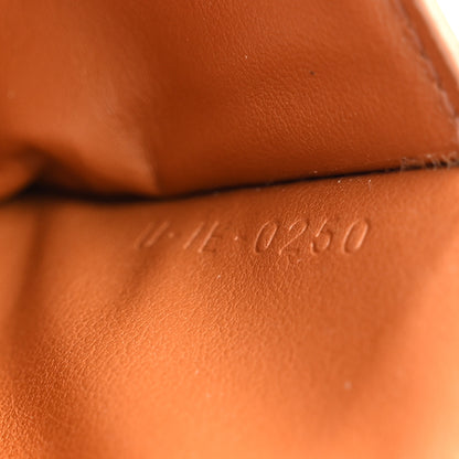 Celine Canvas Triomphe Lambskin Folded Compact Wallet Tan 8 of 11