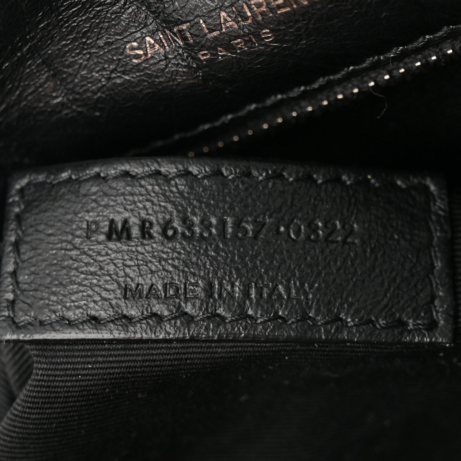 Saint Laurent Crinkled Calfskin Matelasse Monogram Large Niki Chain Satchel Black 7 of 10