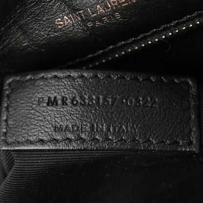 Saint Laurent Crinkled Calfskin Matelasse Monogram Large Niki Chain Satchel Black 7 of 10