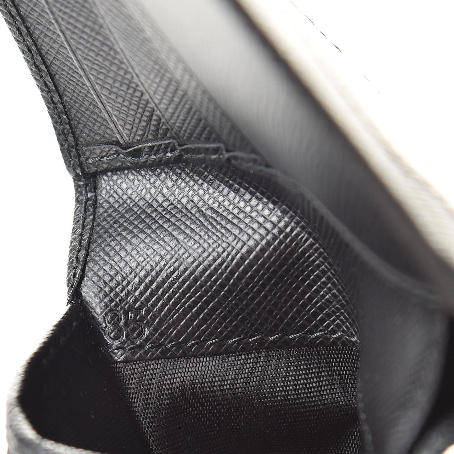 Saffiano Surf Colorblock Bi-Fold Wallet Black Talco Fuoco