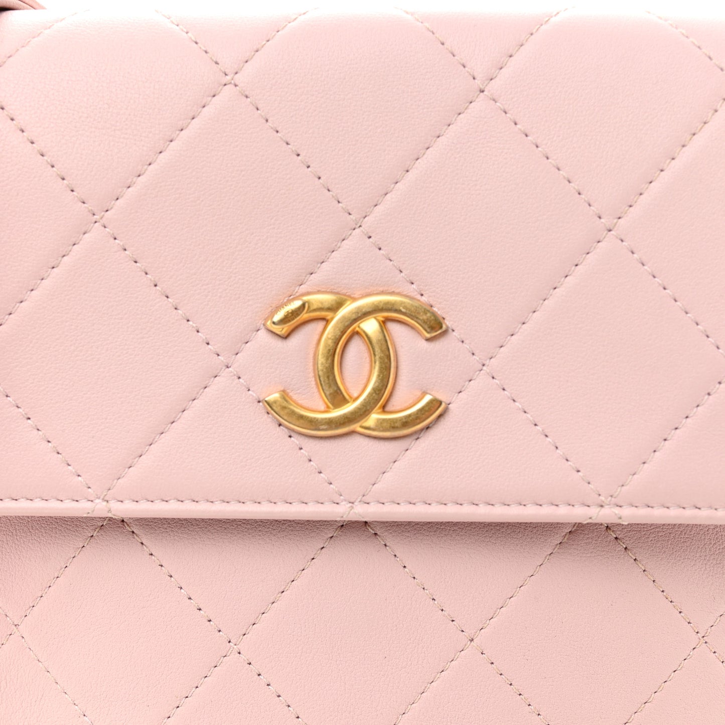 Calfskin Quilted Pearl Small About Pearls Hobo Bag Light Pink