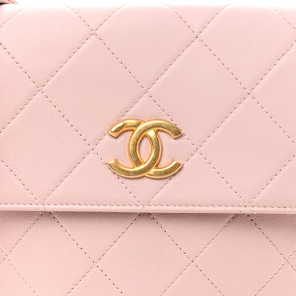 Chanel Calfskin Quilted Pearl Small About Pearls Hobo Bag Light Pink 8 of 10