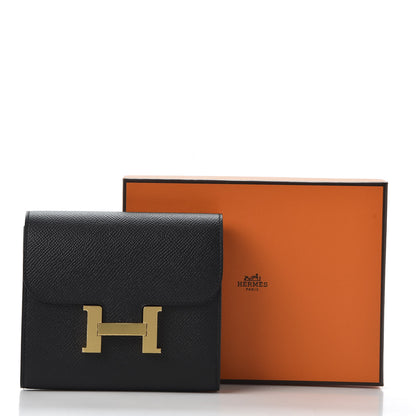 Hermes Epsom Constance Short Wallet Black 8 of 8