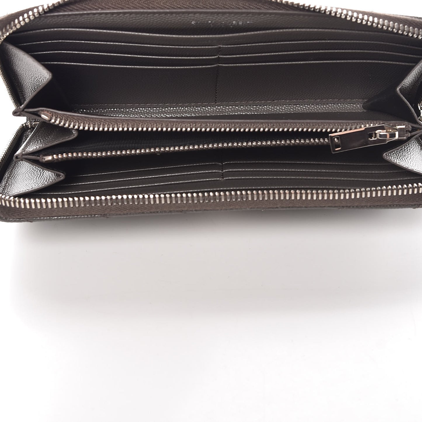 Grain De Poudre Matelasse Chevron Monogram Zip Around Wallet Earth