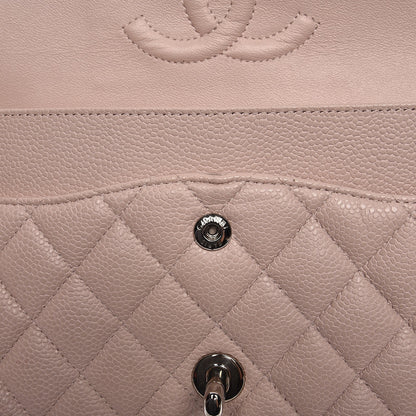 Chanel Caviar Quilted Medium Double Flap Pink 10 of 14