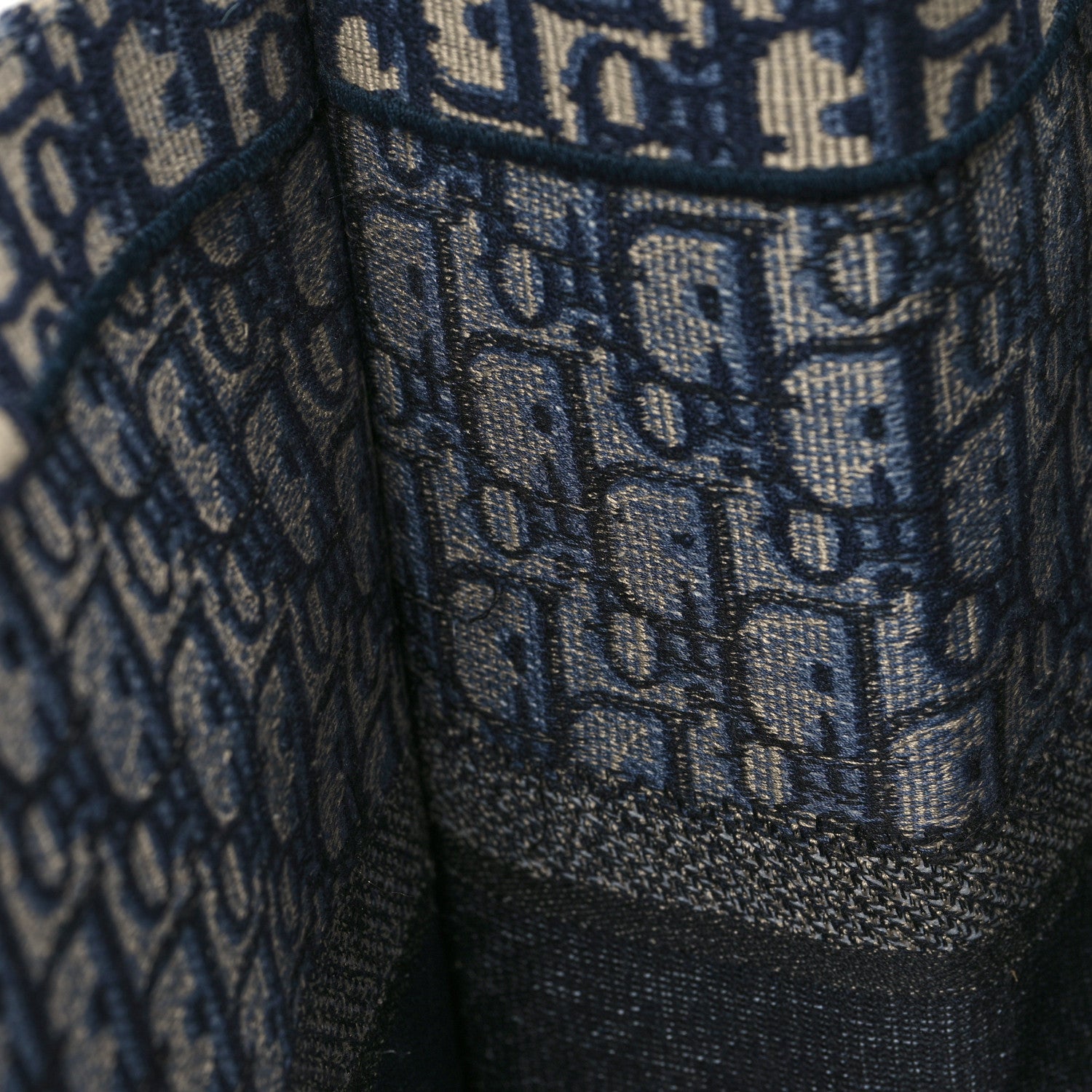 Christian Dior Oblique Large Book Tote Blue Multicolor 13 of 13