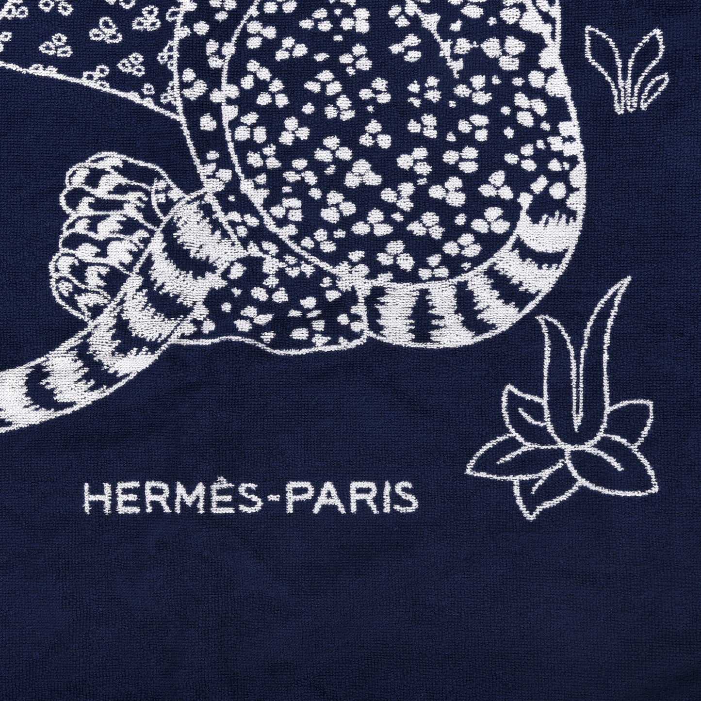 Cotton Terry Yachting Tattoo Leopards Beach Towel Marine