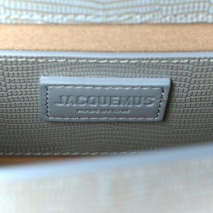 Jacquemus Calfskin Lizard Embossed Le Grand Bambino Light Blue 6 of 12