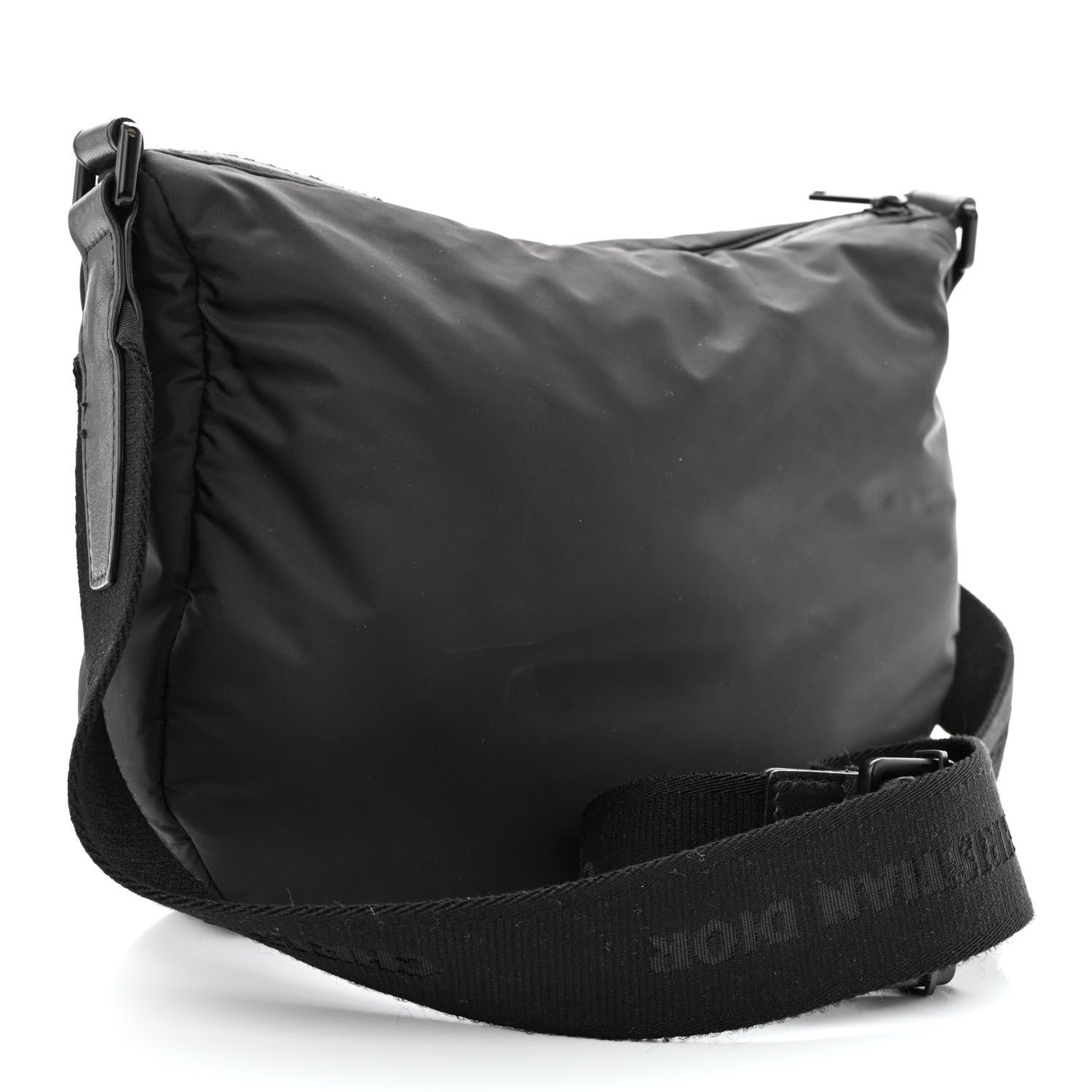 Christian Dior HOMME Nylon Saddle Messenger Bag Black 3 of 11
