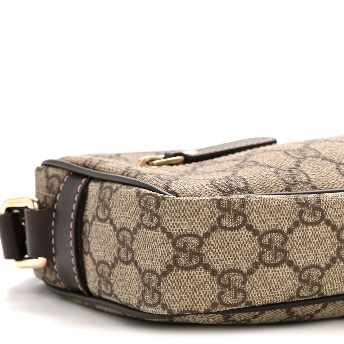 GG Plus Monogram Small Shoulder Bag Dark Brown