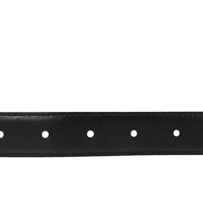 Celine Taurillon Calfskin Medium Triomphe Belt 80 32  Black 4 of 7