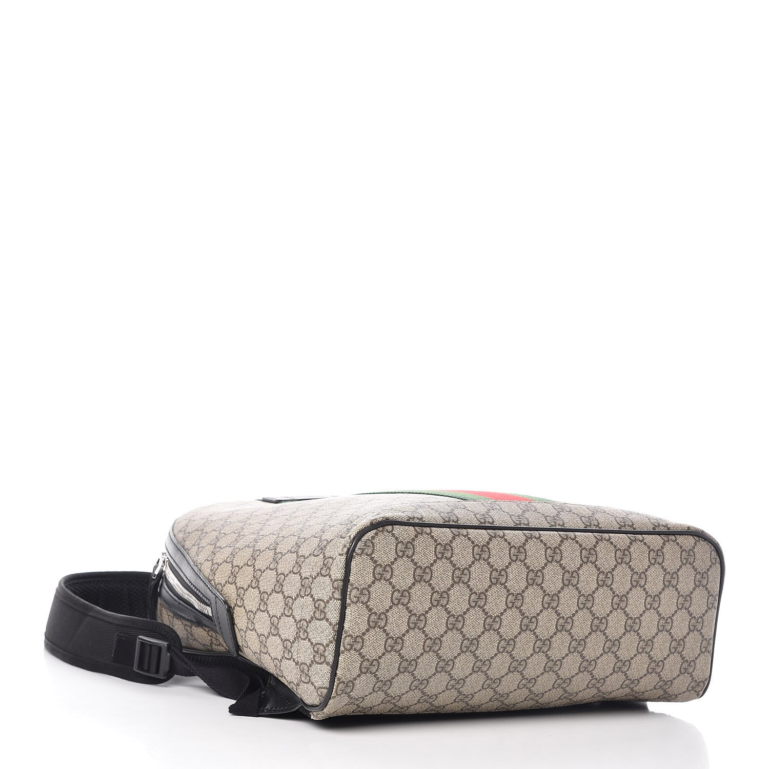 Gucci GG Supreme Monogram Web Dome Backpack Black 4 of 12