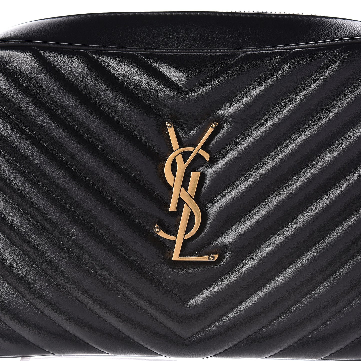 Calfskin Matelasse Monogram Lou Camera Bag Black
