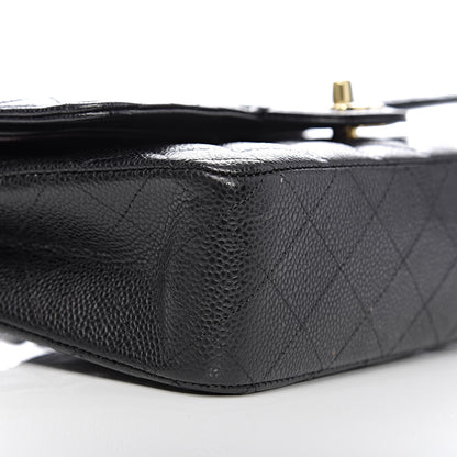 Chanel Caviar Quilted Medium Double Flap Black 9 of 11