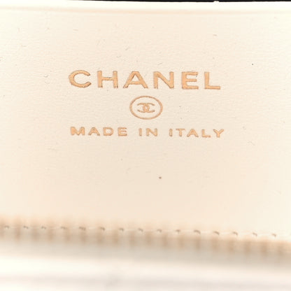 Chanel Lambskin Enamel Quilted Small Coco Hearts Vanity Case With Chain White 6 of 9