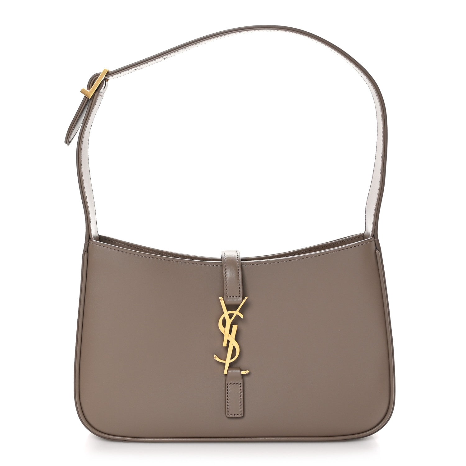 Saint Laurent Smooth Calfskin Le 5 A 7 Hobo Taupe 1 of 10