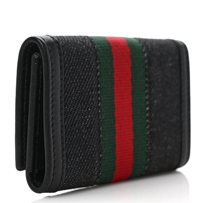 Gucci Denim Web 6 Key Holder Case 3 of 8