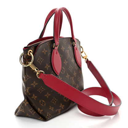Louis Vuitton Monogram Flower Zipped Tote PM Lie de Vin 3 of 9
