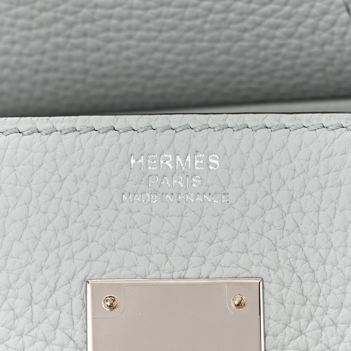 Taurillon Clemence Birkin 30 Bleu Pale