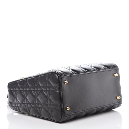 Christian Dior Lambskin Cannage Medium Lady Dior Black 5 of 11