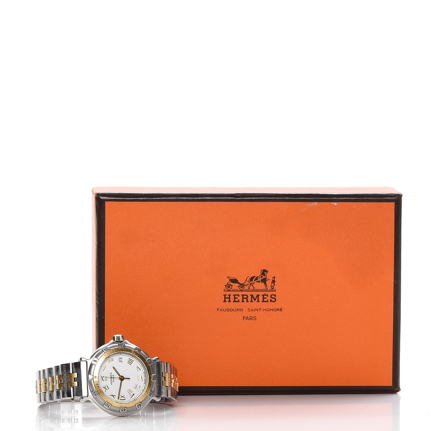 Hermes Stainless Steel 27mm Captain Nemo Quartz Watch Gold 7 of 7