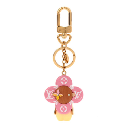 Louis Vuitton Giant Monogram Vivienne Bag Charm Key Holder Rose 1 of 5