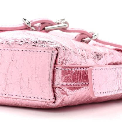 Givenchy Metallic Calfskin Mini Voyou Bag Silk Pink 7 of 8
