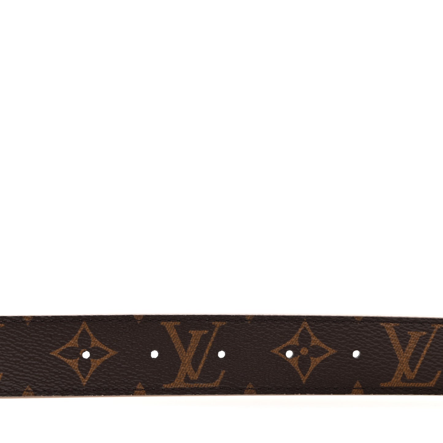 Calfskin Monogram 30mm LV Initiales Reversible Belt 80 32 Beige