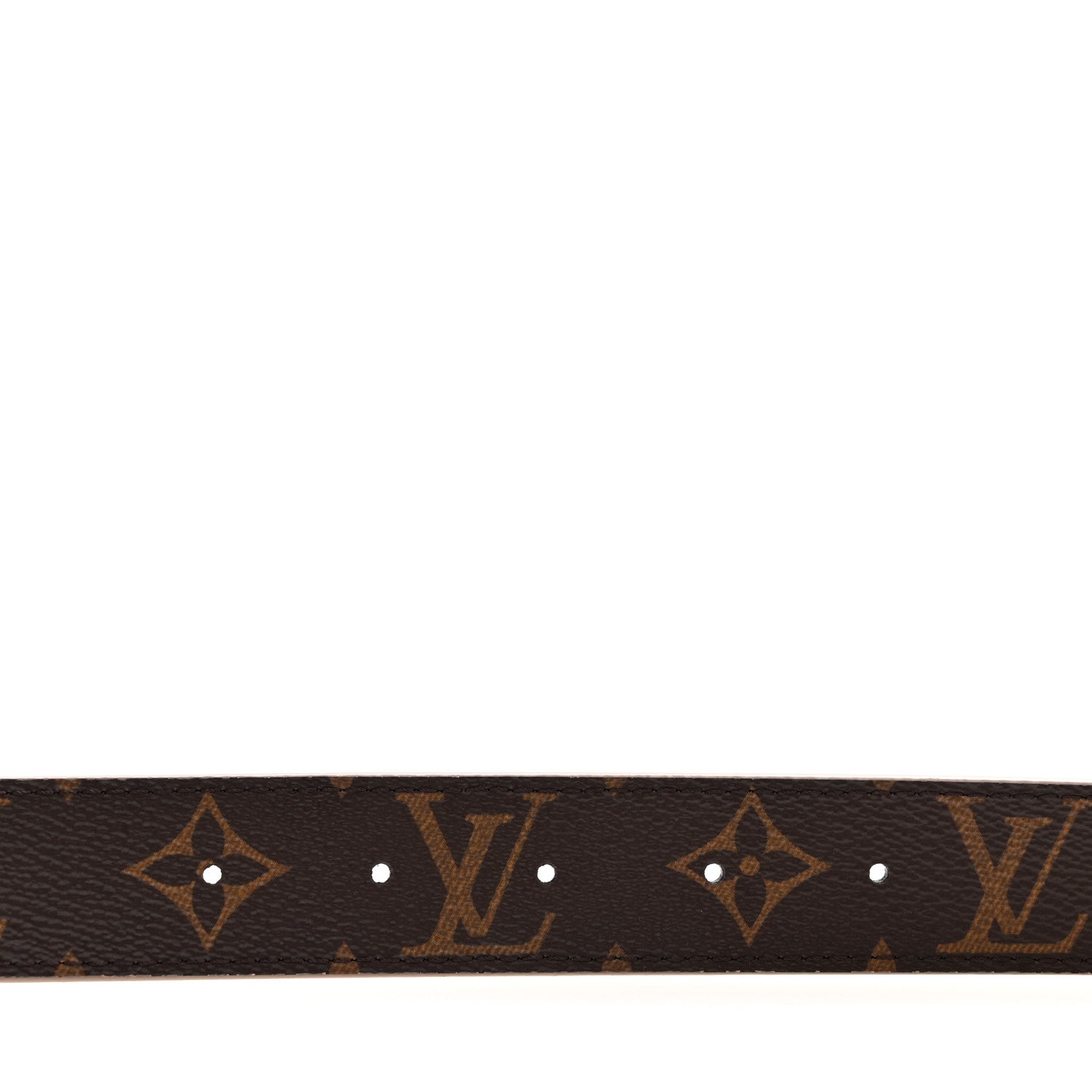 Louis Vuitton Calfskin Monogram 30mm LV Initiales Reversible Belt 80 32 Beige 4 of 7