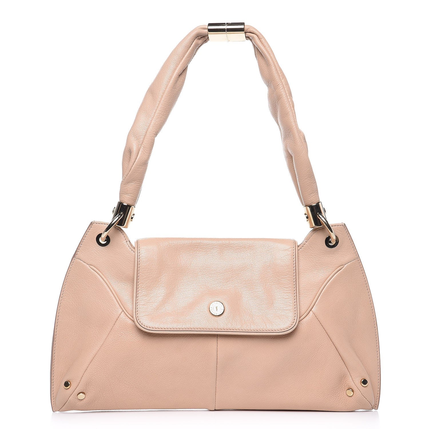 Saint Laurent Sheepskin Shoulder Bag Pale Pink 1 of 10