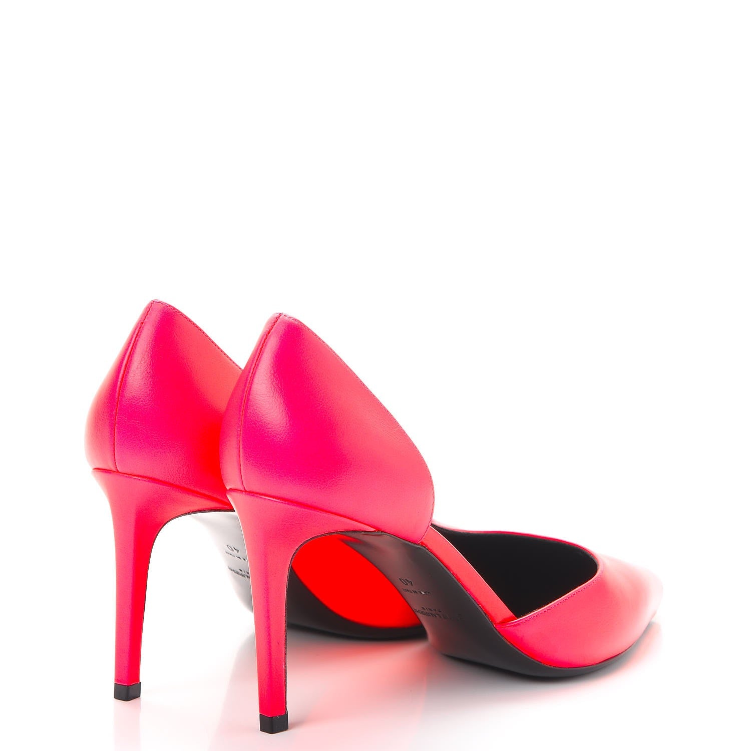 Saint Laurent Calfskin Paris 80 D'Orsay Pumps 40 Pink 4 of 8