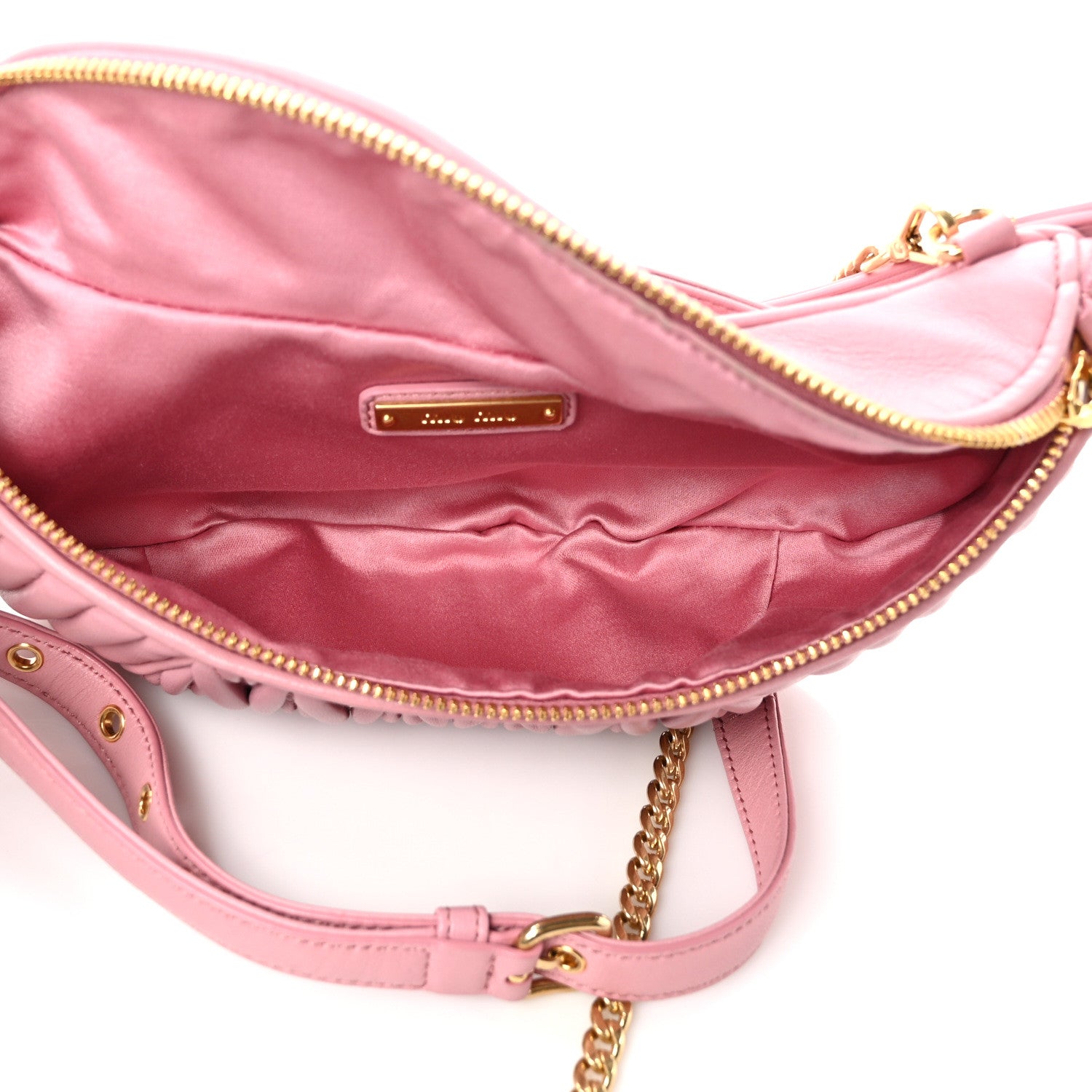 Miu Miu Nappa Matelasse Rider Belt Bag Orchid Pink 5 of 8