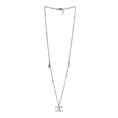 Chanel Crystal Pearl Star CC Necklace Pearly White 2 of 6