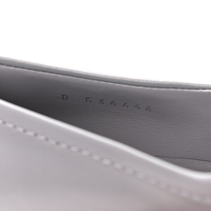 Chanel Lambskin Quilted CC Turnlock Loafers 37 Grey 8 of 9