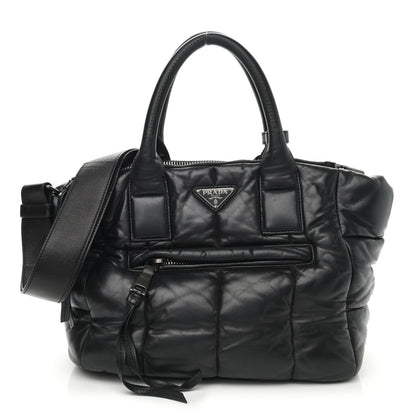 Prada Nappa Bomber Tote Black 1 of 9