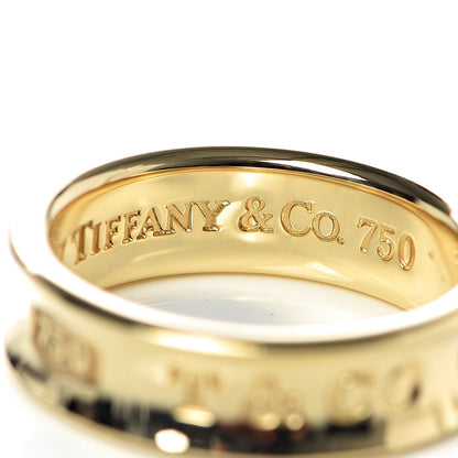 Tiffany 18K Yellow Gold 1837 Band Ring 55 7.25 5 of 5