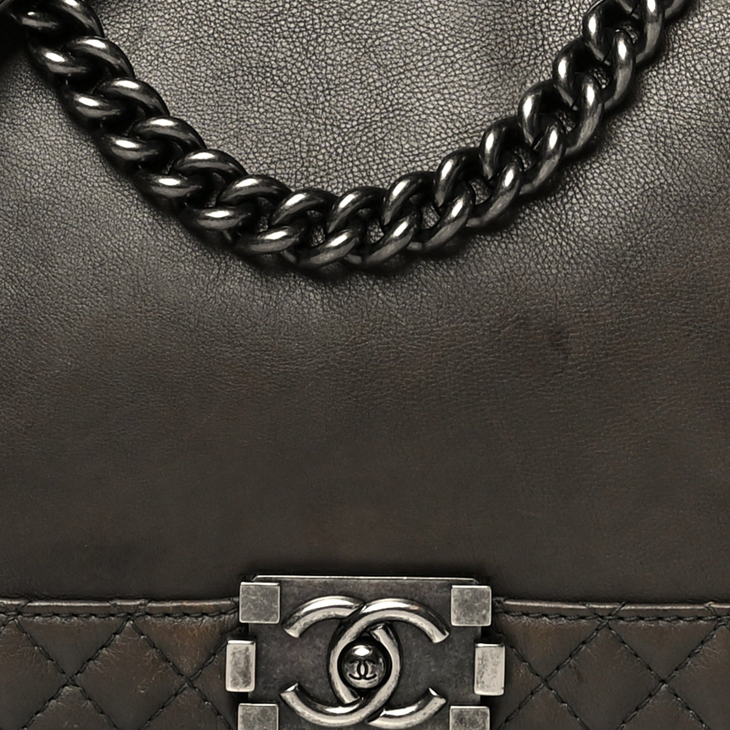 Calfskin New Medium Boy Reverso Flap Black