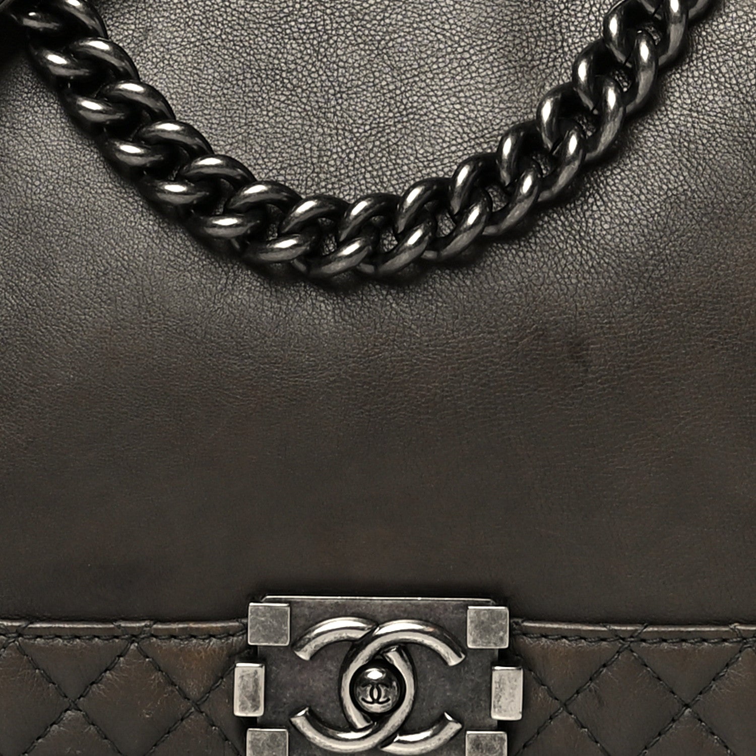 Chanel Calfskin New Medium Boy Reverso Flap Black 8 of 14