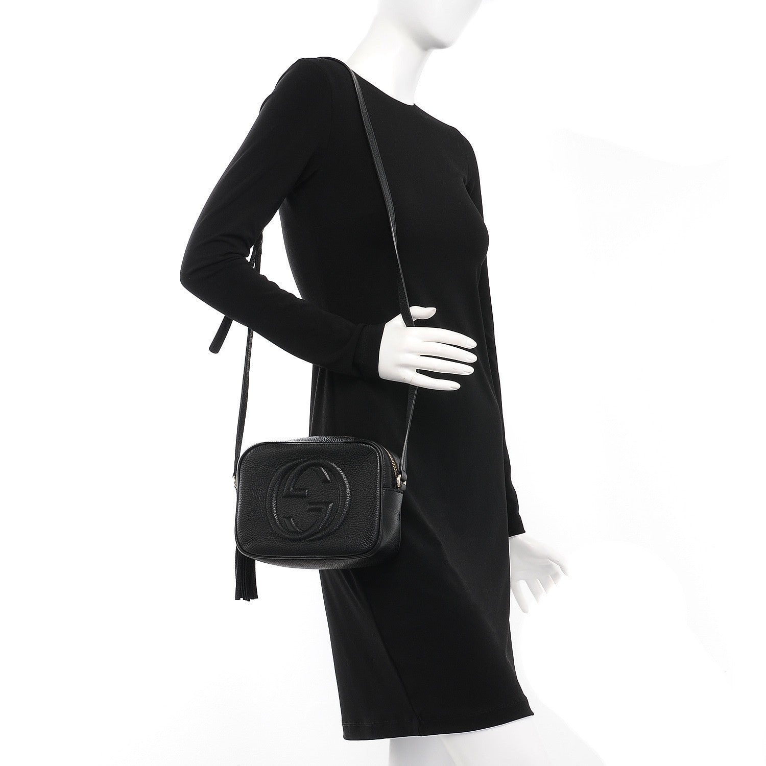 Gucci Pebbled Calfskin Small Soho Disco Bag Black 2 of 8