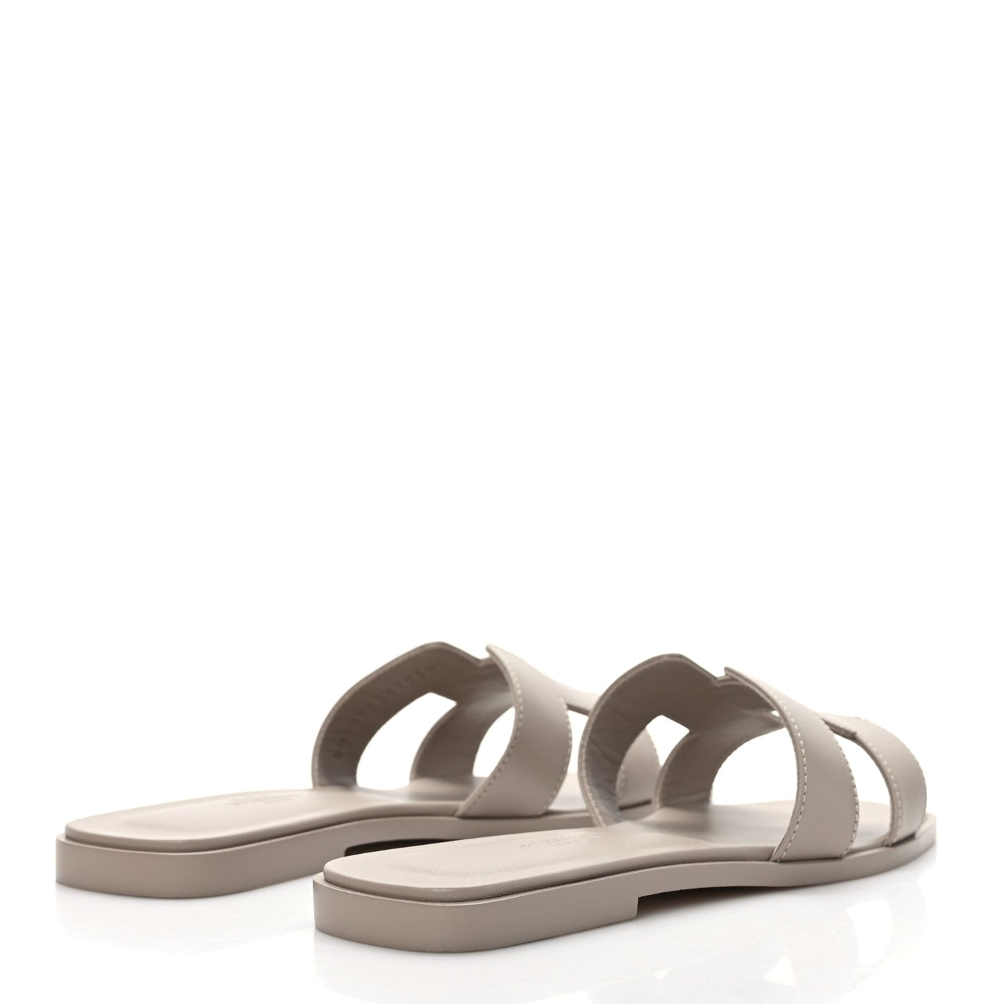 Box Calfskin Oran Sandals 37 Beige Mastic