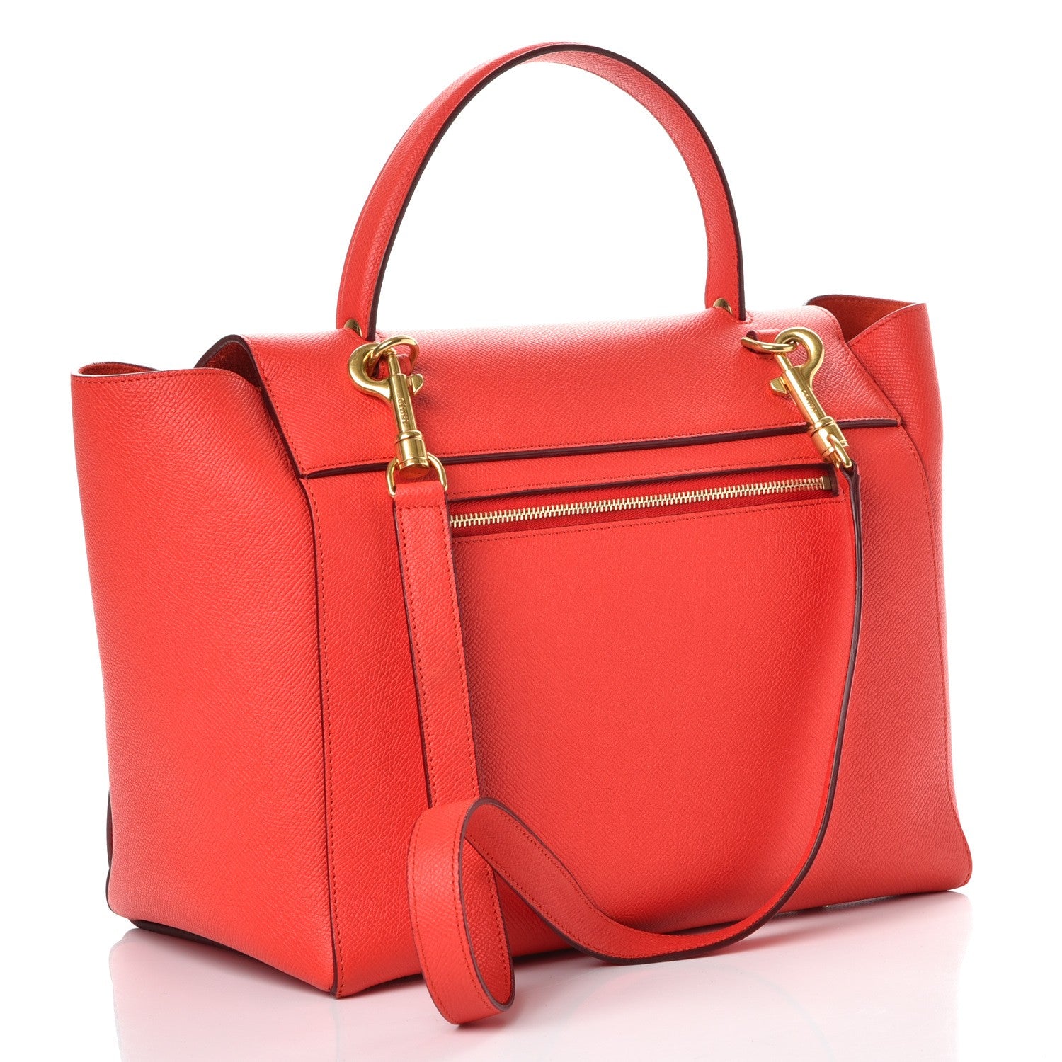 Celine Grained Calfskin Mini Belt Bag Vermillion 4 of 8