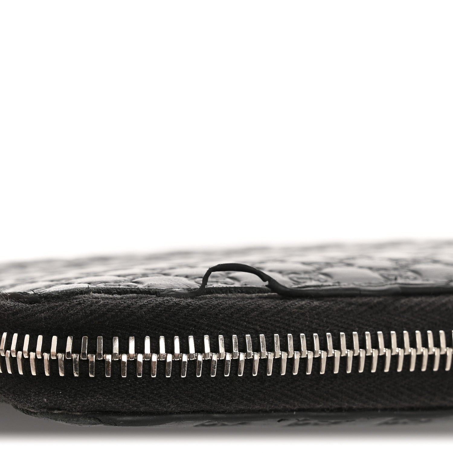 Gucci Microguccissima Large Zip Around Organizer Wallet Black 9 of 9